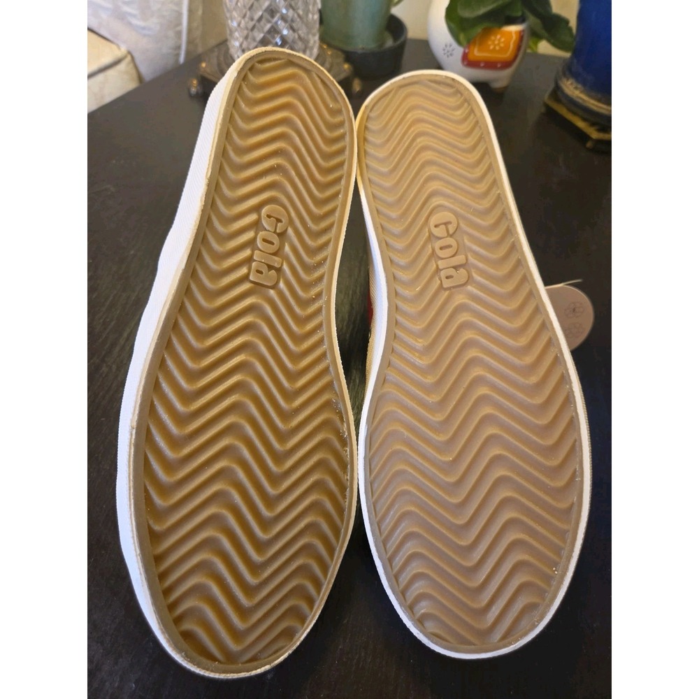 Gola Wms Coaster Low Top Canvas Vegan Sneakers White Red & Navy Size 9 NEW! $75 - Picture 7 of 15